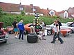 Bilutstllning i Simrishamn. Passar naturligtvis p att gra reklam fr kommande race p Rinkaby